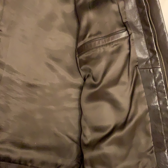 Men’s Armani exchange brown leather jacket - Picture 6 of 7